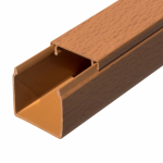 Кабель-канал 40х40 дерево (бук) ПРОМРУКАВ (60м/уп)