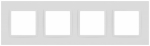 Рамка для розеток и выключателей ЭРА Elegance 14-5014-01М Classic, на 4 поста, белый матовый Рамка для розеток и выключателей ЭРА Elegance 14-5014-01М Classic, на 4 поста, белый матовый