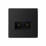 Розетка 2гн комп+комп RJ45+RJ45 с/у карбон механизм кат.6А ArtGallery Systeme Electric (1/5/20) Розетка 2гн комп+комп RJ45+RJ45 с/у карбон механизм кат.6А ArtGallery Systeme Electric (1/5/20)