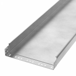 Лоток неперфорированный Профи INOX (AISI 304) 400х80х3000 (1,5 мм) (6 м/уп) Промрукав