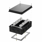 Коробка огнестойкая для о/п 40-0330-FR6.0-4-16-Р Е15-Е60 RAL9005 260х175х90 (7 шт/кор) Промрукав