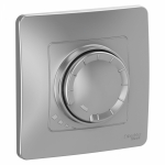 Светорегулятор 400Вт поворотно-нажимной с/у алюминий Blanca Systeme Electric