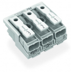 Клеммная колодка 27.3мм 3x2 0.5-2.5мм² 24А 500В белый Wago
