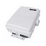 Бокс оптический настенный, 24 порта (SC, duplex LC), без пигтейлов и проходных адаптеров, IP65, 320х240х100мм серый Hyperline FO-WBI-24A-GY