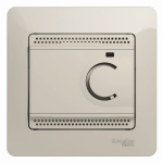 Терморегулятор теплого пола с датчиком с/у молочный в сборе Glossa Systeme Electric (2)