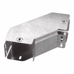 Угол д/листового кабель.лотка 90° горизонтальн. без разъема/соединителя сталь светло-серый ПРОМРУКАВ