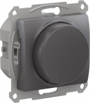 Светорегулятор 400Вт поворотно-нажимной с/у графит механизм Glossa Systeme Electric