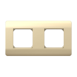 (NEW3-E) Рамка 2-ая, универсальная, шампань CHINT (1)