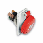 Розетка силовая (CEE) панельная фланцевая 3Р 100x90 400 В (50+60 ГЦ) КРАСНАЯ 6ч пластик IP67 Schneider Electric Розетка силовая (CEE) панельная фланцевая 3Р 100x90 400 В (50+60 ГЦ) КРАСНАЯ 6ч пластик IP67 Schneider Electric