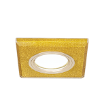 Светильник Квадрат. Кристал золото/Золото, Gu5.3 Gauss Mirror 1/50 СНЯТ