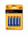 Элемент питания LR6 (АА) алкалиновый бл.4шт. MAX Kodak (4/80/400) Элемент питания LR6 (АА) алкалиновый бл.4шт. MAX Kodak (4/80/400)