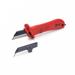 Нож диэлектрический с дополнительным лезвием НМИ-04 Профи КВТ (1/6/60) Нож диэлектрический с дополнительным лезвием НМИ-04 Профи КВТ (1/6/60)