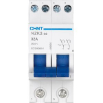 Модульный переключатель NZK2-32 2P 32А 2 положения CHINT (1) Модульный переключатель NZK2-32 2P 32А 2 положения CHINT (1)
