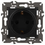 Розетка 1гн с З/К с/у антрацит механизм 16А 14-2101-05 Elegance ЭРА Розетка 1гн с З/К с/у антрацит механизм 16А 14-2101-05 Elegance ЭРА