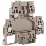 DSFA.4GR, зажим с 2 уровнями, верхний под предохранитель 4 кв.мм серый DSFA.4GR, зажим с 2 уровнями, верхний под предохранитель 4 кв.мм серый
