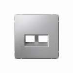 ARTGALLERY НАКЛАДКА ДВОЙНАЯ для информационных функций типа Keystone, АЛЮМИНИЙ ARTGALLERY НАКЛАДКА ДВОЙНАЯ для информационных функций типа Keystone, АЛЮМИНИЙ