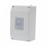 Бокс пластиковый КМПн 1/4 IP20 белый инд. штрих-код REXANT