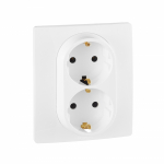 Розетка 2гн с З/К с/у белый винт.клем. в сборе 16А Etika Legrand (1/10) Розетка 2гн с З/К с/у белый винт.клем. в сборе 16А Etika Legrand (1/10)