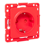 Стокгольм Механизм Розетки 1-местной с/з 16А винтовые клеммы красный с защ. штор. EKF Стокгольм Механизм Розетки 1-местной с/з 16А винтовые клеммы красный с защ. штор. EKF