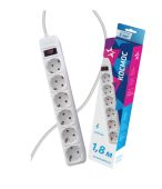 Сетевой фильтр 6гн с З/К 1,8м с выкл белый 16А ПВС 3х1 КОСМОС (1/20) Сетевой фильтр 6гн с З/К 1,8м с выкл белый 16А ПВС 3х1 КОСМОС (1/20)