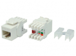 Hyperline KJ8-8P8C-C5e-180-WH Вставка Keystone Jack RJ-45(8P8C), категория 5e, тип 180 градусов, белая Hyperline KJ8-8P8C-C5e-180-WH Вставка Keystone Jack RJ-45(8P8C), категория 5e, тип 180 градусов, белая