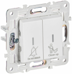 SKANDY Выключ. 2-кл. с инд. отел. 10А SK-V16W арк. бел. IEK