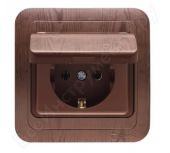 Розетка 1гн с З/К с крыш. с/у орех керамика 16А Mimoza Makel (1/12/120) Розетка 1гн с З/К с крыш. с/у орех керамика 16А Mimoza Makel (1/12/120)