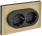 FORTE&PIANO Роз. 2-я с з/к без з/ш б/к 16А FP624M шам. IEK