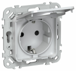 FLITE Роз. с з/к/ш кр б/к 16А IP44 РСшкр11-1-44-ФлЖ жем. IEK