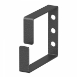 Кабельное кольцо металлическое 60 х 60 мм, черное