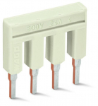 Кроссовый соединитель для клеммных блоков втычная 7 зажимов 25А с изоляцией Wago _