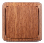 Выкл 1-клавиш. в сборе 16А 250В о/у дерево глянц. IP20 HEGEL