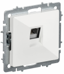Розетка 1гн ТФ RJ11 с/у белый РТ10-БрБ BRITE IEK (10/100)
