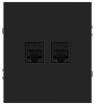 Розетка ЭРА Arktik 16-3108-05 информационная двойная 2XRJ45 антрацит