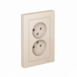 Розетка 2гн без З/К с/у крем в сборе 16А AtlasDesign Systeme Electric (1/15) Розетка 2гн без З/К с/у крем в сборе 16А AtlasDesign Systeme Electric (1/15)