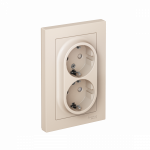 Розетка 2гн с З/К шторки с/у крем в сборе 16А AtlasDesign Systeme Electric (1/10) Розетка 2гн с З/К шторки с/у крем в сборе 16А AtlasDesign Systeme Electric (1/10)