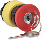 Фронтальная часть нажимной кнопки высок., 1 упр. элемент цвет красный с фиксацией, DKC Фронтальная часть нажимной кнопки высок., 1 упр. элемент цвет красный с фиксацией, DKC