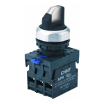 Переключатель подсвет. NP8-01XD/211, 2 полож. фикс., белый, AC110-230В(LED), 1НЗ, IP65  CHINT (1)