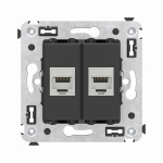 Накладка/вставка с/у rj45 черный DKC Накладка/вставка с/у rj45 черный DKC