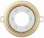 Светильник встраив под лампу GX53 золото металл 4114 LIGHTING IEK (1/10/100)