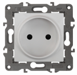 Розетка 1гн без З/К с/у белый механизм 16А 14-2105-01 Elegance ЭРА (1/10)