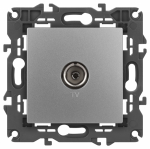 Розетка 1гн ТВ одиночная с/у алюминий механизм 14-3101-03 Elegance ЭРА Розетка 1гн ТВ одиночная с/у алюминий механизм 14-3101-03 Elegance ЭРА