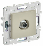 Розетка 1гн ТВ проходная с/у крем механизм SK-A17B SKANDY IEK (1/10/100)