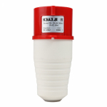 Вилка силовая (CEE) 3Р 400 В (50+60 ГЦ) КРАСНАЯ 6ч прямая пластик IP44 КЭАЗ