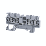 Клемма с четырьмя контактами пружинная OptiClip СX-2,5-QUATTRO-(0,2-4)-I-серый