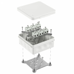 Коробка огнестойкая для о/п двухкомпонентная 60-0303-FR2.5-12 Е15-Е120 RAL9003 100х100х40 (16 шт/кор) Промрукав