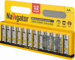 Элемент питания LR6 (АА) алкалиновый бл. 12шт Navigator