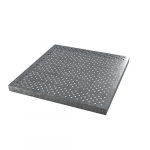 Панель фальшпола металлическая перфорированная, перфорация 15%, толщиной 38 мм с регулируемой заслонкой