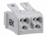 Клемма пружинная соединительная КСП2-L+N IEK (260/2600)