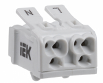 Клемма пружинная соединительная КСПн2-L+N IEK (260/2600)